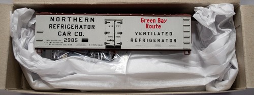 Frigorífico de madera Accurail #4911 Early 40' - Kit -- Green Bay Route NRC #2985 (gris, B | Zustand: New
