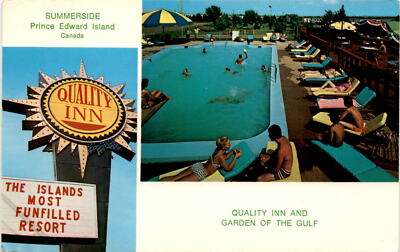 Quality Inn Summerside P.E.I. Canada vintage postcard