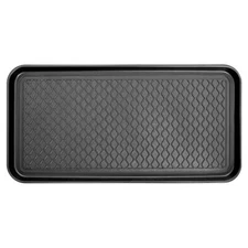 Multipurpose All-Season Boot Tray Mat 15" x 30" Raised Edge 1.2" Black - Idea