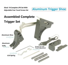 G 19 Gen 1-3 Lower Parts Kit LPK  Aluminum Adjustable Trigger Shoe Fits 9mm