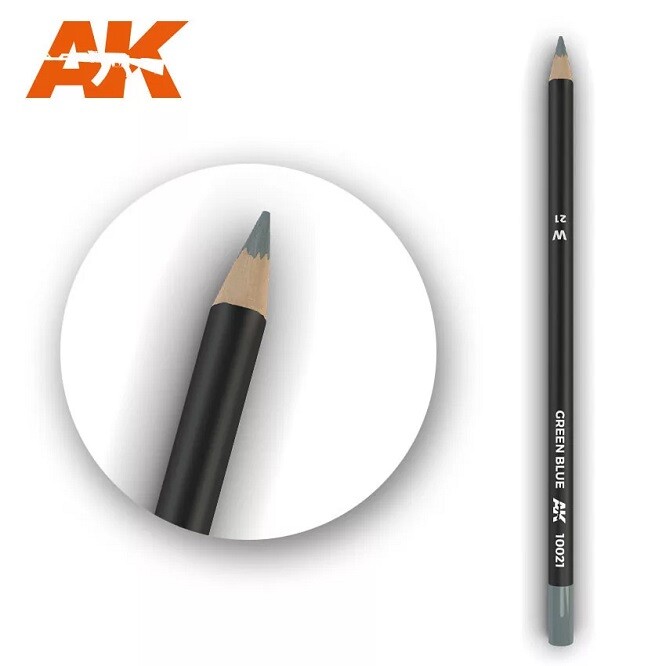 Ak Interactive AK10021 - Watercolor Pencil Green Blue