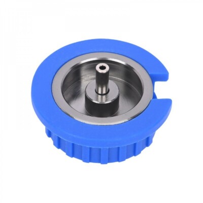 Gaskartuschen Adapter Schraubventil zu Bajonettventil Flaschenadapter blau Neu