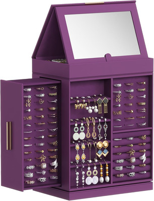 Lifewit Schmuckaufbewahrung 360° Drehbar, Schmuckschatulle Schmuckkasten Damen, 