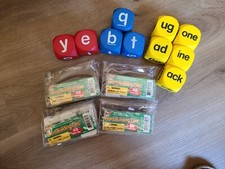 NIP Lakeshore "Word Building Tiles - 48 tiles" 4 Bags  Word Cubes