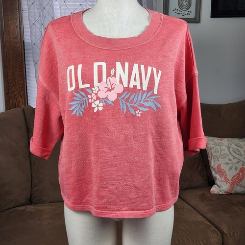 Old Navy Women's Oversized Logo-Graphic 