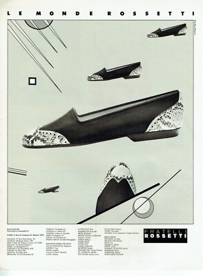  advertising 0322 1988 shoes Fratelli Rossetti the world