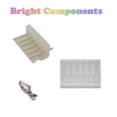 5x 6-Wege 3,96 mm PCB-Steckverbinder-Kit (Molex KK-Stil) - UK-Verkäufer