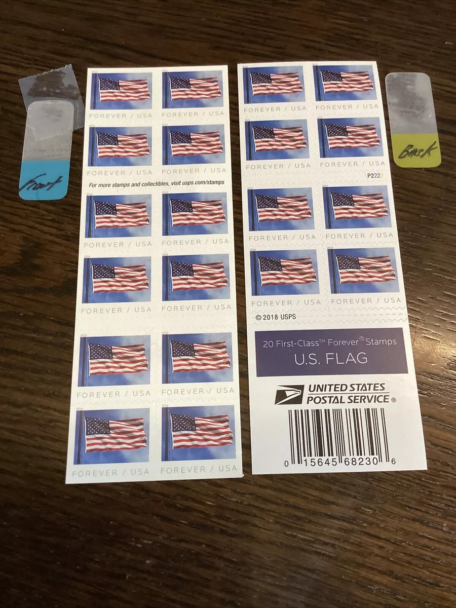 SFSTAMPS US Scott 5344a Flag Booklet Pane of 20 Forever Stamps APU