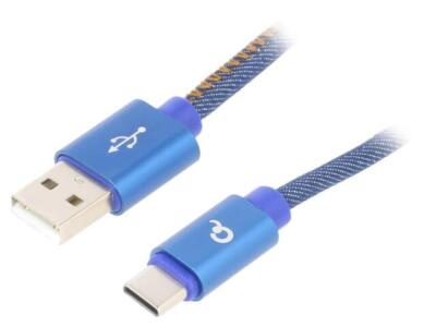 CC USB2J AMCM 1M BL Cavo USB 2.0 Connettore USB A, Connettore USB C Placcato CC USB2J AMCM 1M BL Cavo USB 2.0 Connettore USB A, Connettore USB C Placcato