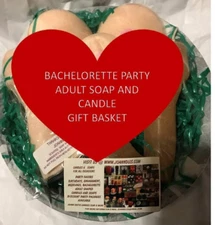Adult Candle & Soap Gift basket  great for Bachelorette  party By Joanndles