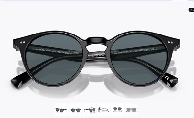 OLIVER PEOPLES ROMARE 48mm Sun in Black/ Blue Polarized MSRP $545