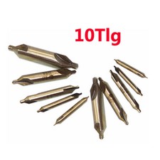 10tlg Zentrierbohrer 1mm - 5 mm 60&deg; HSS Bohrer Center Drill Bit Kegelsenker TD