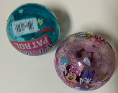   Paw Patrol /Minnie Mouse Bounce Balls For Kids 4      Set OF TWO 