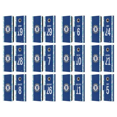 CHELSEA FOOTBALL CLUB 2022/23 PLAYERS HOME KIT LEATHER BOOK CASE MOTOROLA PHONES