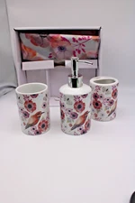 16 Piece PEVA Bathroom Set/Colorful /NEW WITH BOX