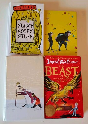 David Walliams Books Bundle X 4 Hardback-Gangsta Granny,Slime,Ice Monster, Beast