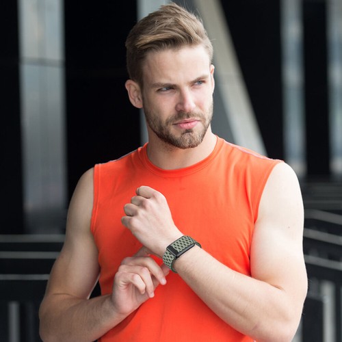 Nylon Fitness Band Breathable Elastic Sport Wristband for Whoop 4.0 (Wool Green) - Zdjęcie 3 z 10