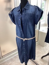 VAC Vintage Denim Shirt Dress - Size L
