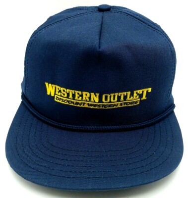 WESTERN OUTLET hat vintage blue 
