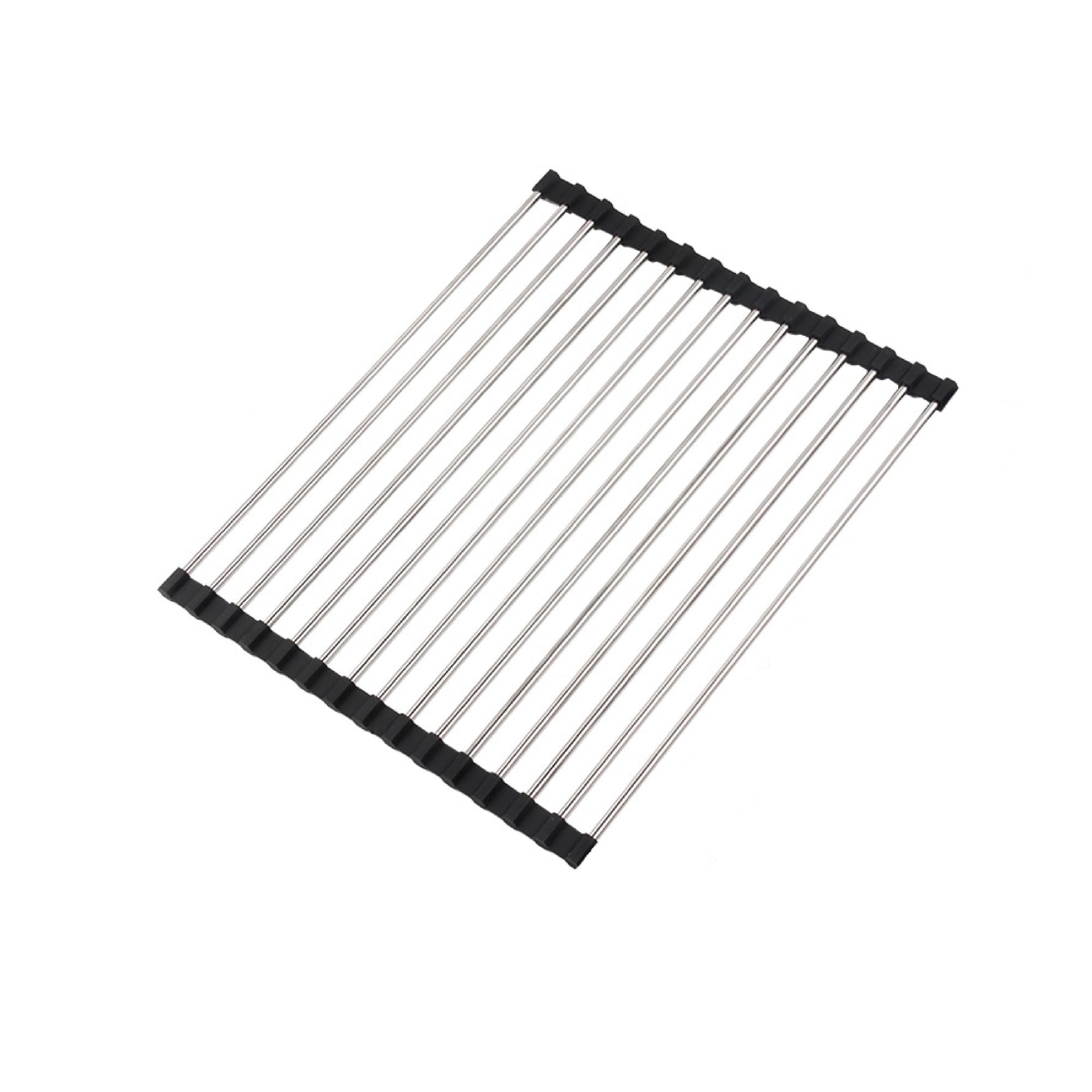 Roll Up Dish Drying Rack Stainless Kitchen Accessories Foldable Dish Rack Antisl