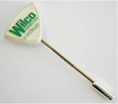V228) Vintage Wilco Conserven Assen Tined Foods Holland Krawatte Anstecknadel Abzeichen