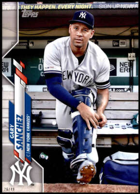 Gary Sanchez 2020 Topps Short Print Variations 5x7 #46 26/49 Yankees