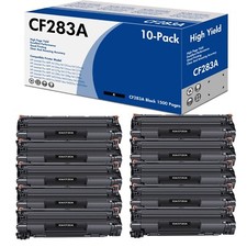 LOTE de tóner 1-10PK CF283A para cartucho de tóner HP 83A LaserJet Pro M225dn M127fn