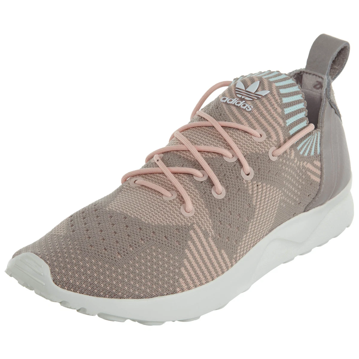adidas gazelle silver green womens zx flux aluminum/running white  Footway.com