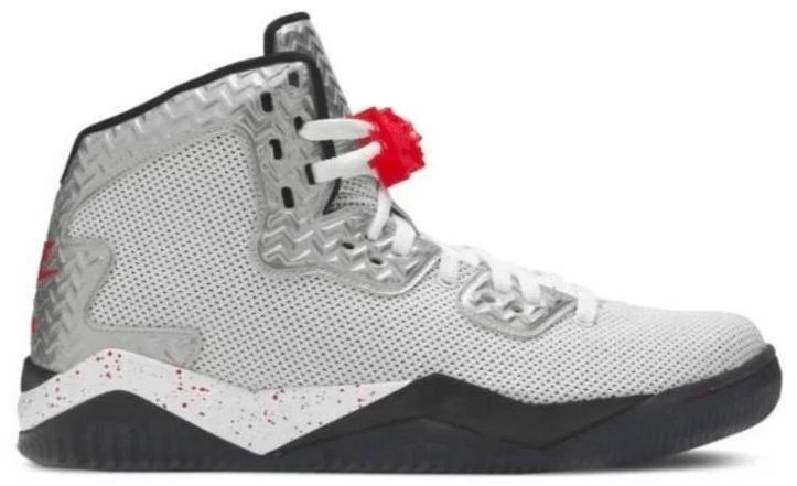 Jordan Spike Forty PE High Top Basketball Shoes Sneakers SHO-NUFF NY Silver 9.5 Nike Air Jordan Spike Forty 40 PE White/Fire Red-Black size  main image 2