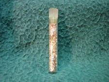 24 Karat Gold Flakes In 2" Long Glass Tube As Shown GOLD IS SOARING 