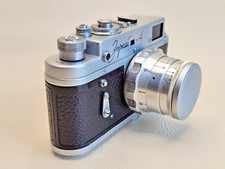 Rangefinder 35-mm film camera Zorkiy-4 KMZ 1969 with FED I-26m 2.8/52 mm lens