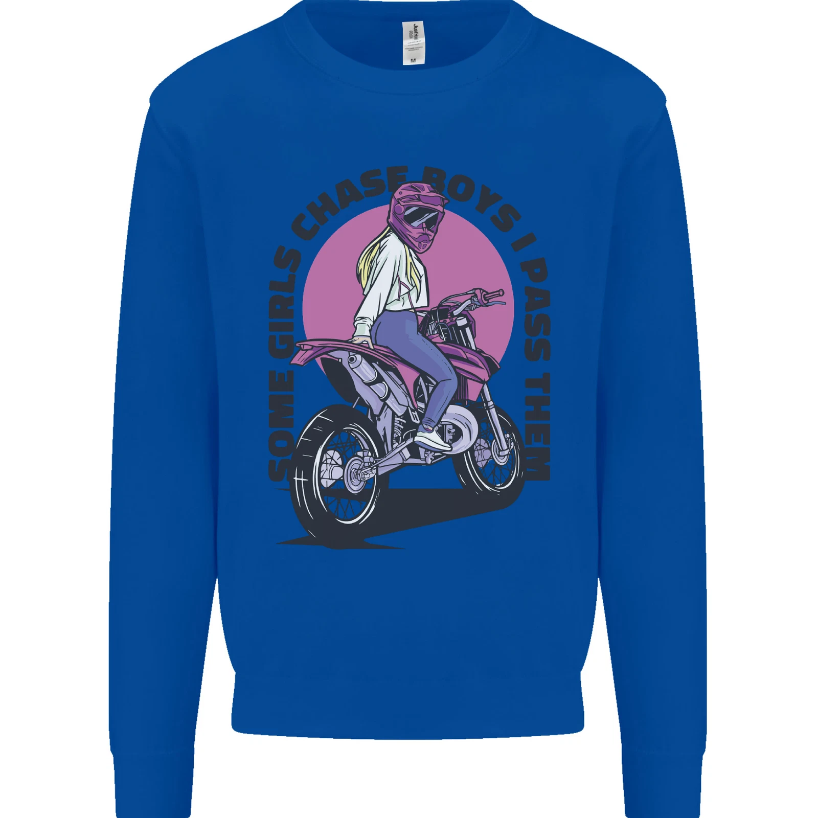 Some Girls Chase Motorcycle Biker Sweatshirt for Men