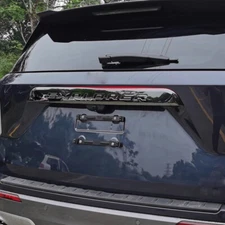 Black Rear Door Trunk Lid Cover Trim Tailgate Strip For Ford Explorer 2020-2024
