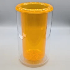 Vintage 1989 Bodum Wine Bottle Chiller Cooler Orange C. Jorgensen Design