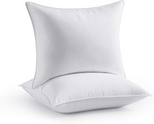Bed Pillow King Size Set of 2 Shams Insert 20 x 36 inch Down Alternative