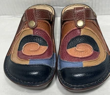 Spring Step Lollipop Womens EU 36 US 5.5 6 Leather Clogs Shoes Boho Mule NWOT
