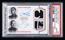 2020 Topps Dynasty F1 Lewis Hamilton Bottas RC Red Patch Auto #2/5 PSA 10 POP 1!