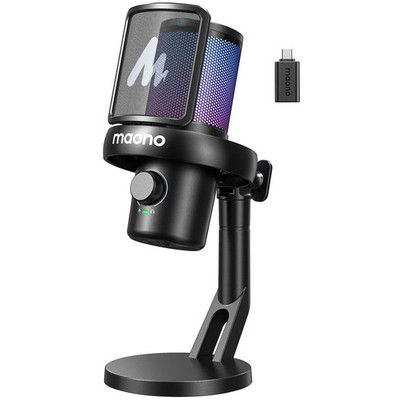 MAONO DM40 Wireless USB Microphone AI Voice Changer Noise Cancellation Gaming