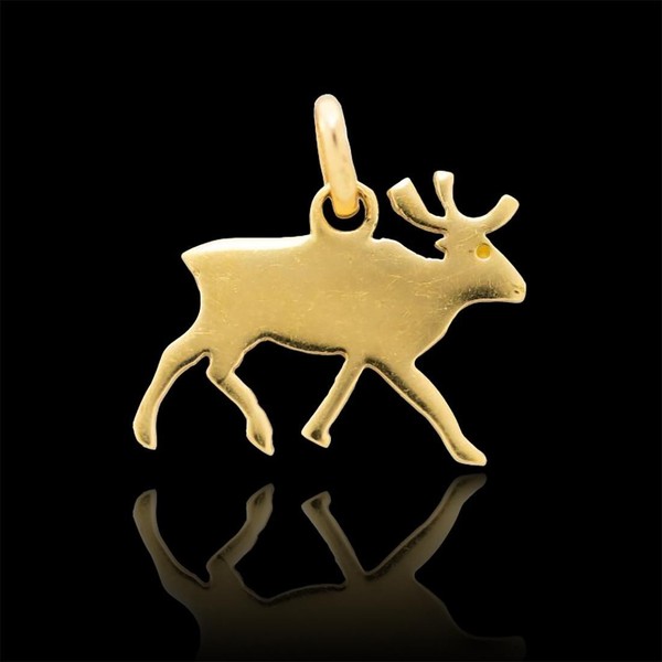 Anhänger Gelbgold Rentier 18 Karat