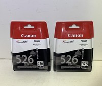 2 X Original Canon CLI526BK 4540B006 (4540B001) Patrone Schwarz Ip4850 Ip4950