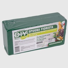 Spugna Fiorista 23x11x7 cm per Composizioni Fiori Freschi Secchi Verde