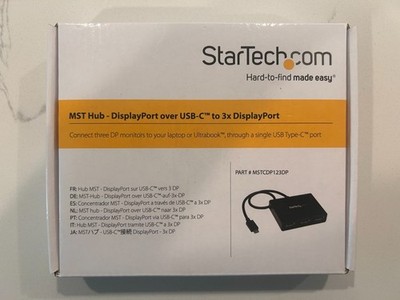 StarTech MST HUB USB-C to 3x DisplayPort Adapter MSTCDP123DP