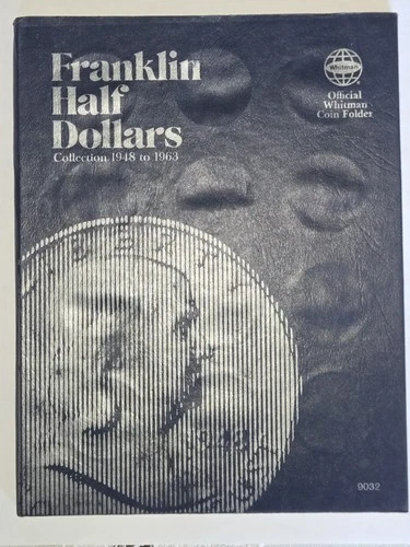 Franklin Half Dollar Collection 1948-1963 Whitman Album ~28 Coins 90% Silver