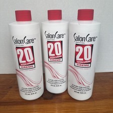 Salon Care 20 Volume Creme Developer 16 Fl Oz Set Of 3 Brand New