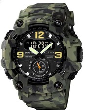 Men's Watch Activa X Invicta BlackOps Digital Outdoor Camo Green ACW1637-004