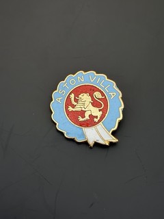 Aston Villa FC Rosette Enamel Badge Pin Football Club Coffer Northampton