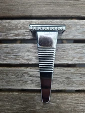 Unused MAG T Delta Open Comb Double Edge Safety Razor plus Leather Travel Case