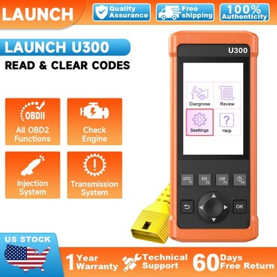LAUNCH U300 Auto Diagnostic Scanner OBD2 Engine Transmission Code Reader