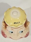 Vintage~Bisque/Porcelain Freckle Faced Boy Jelly Jar with Lid~#1643~Japan — photo 5