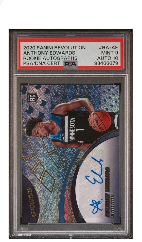 2020 Panini Revolution Anthony Edwards Rookie Autographs
